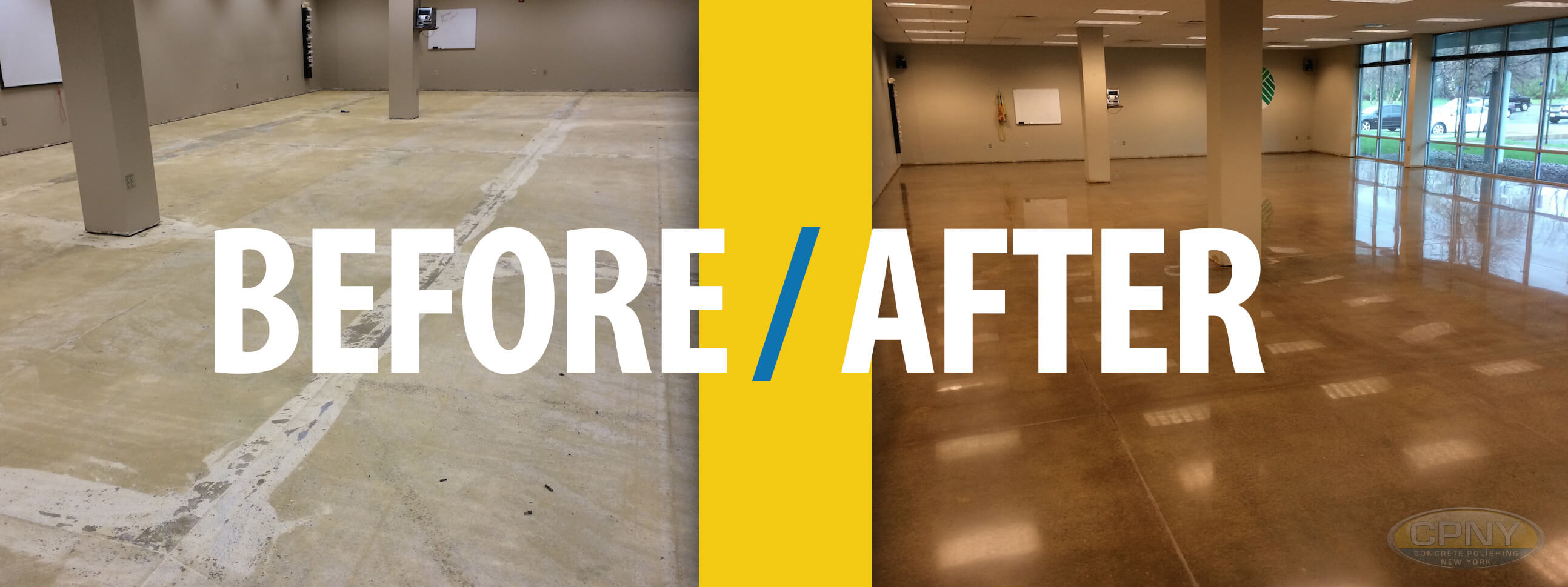 CPNY Concrete Polsihing Before and After